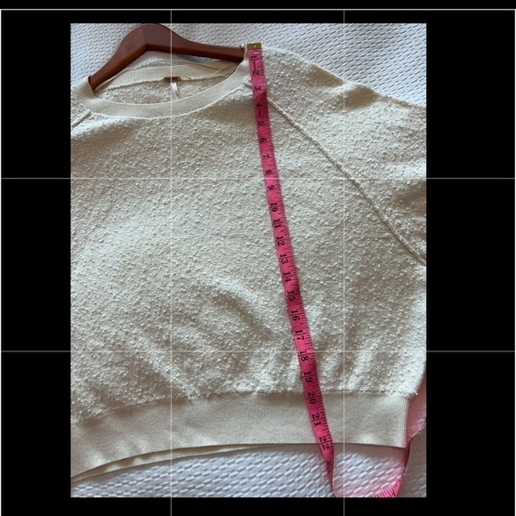 Free People Womens Found My Friend Pullover Sweater Cream - Picture 13 of 16